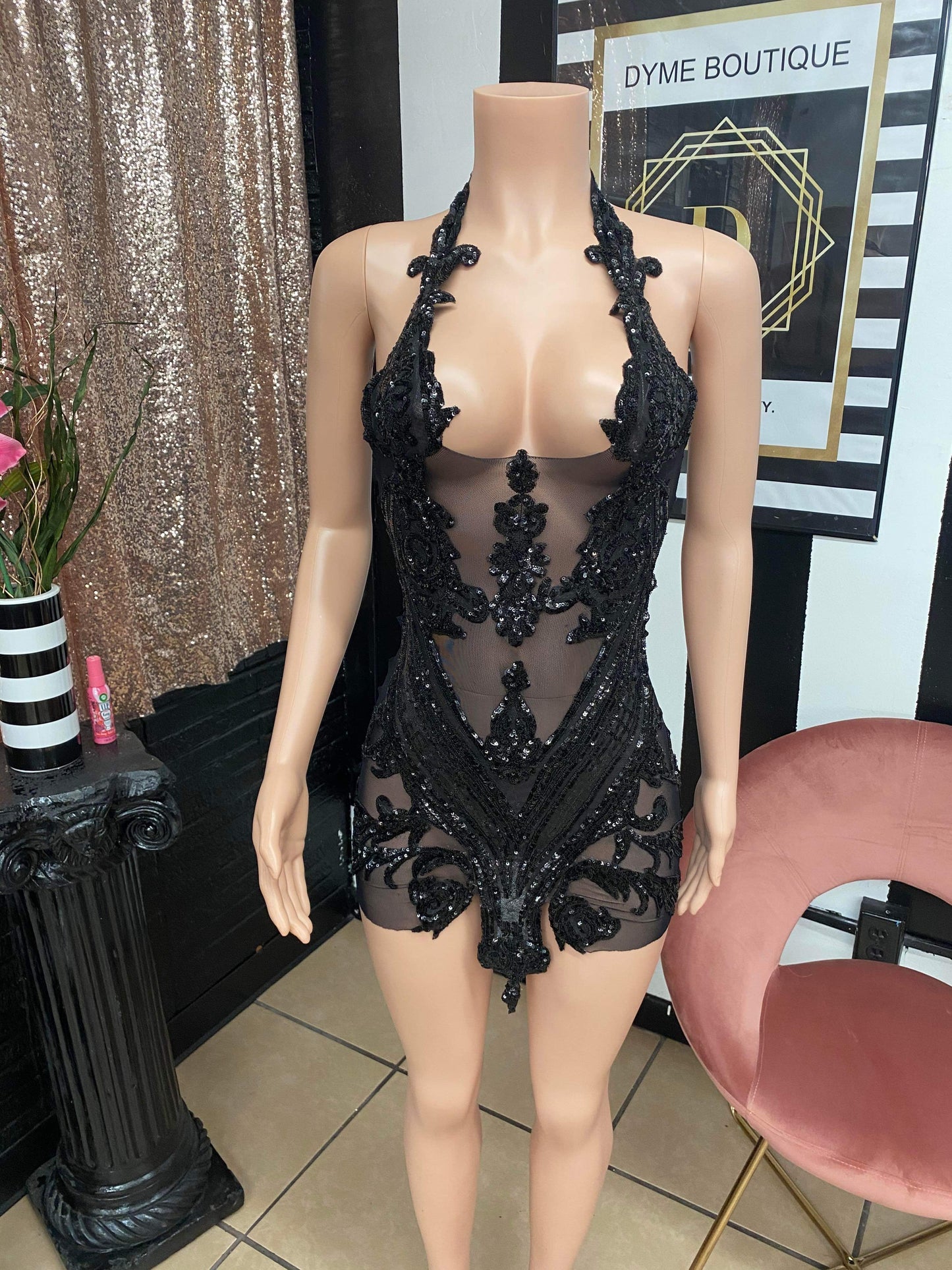 Out All Night Black Mini