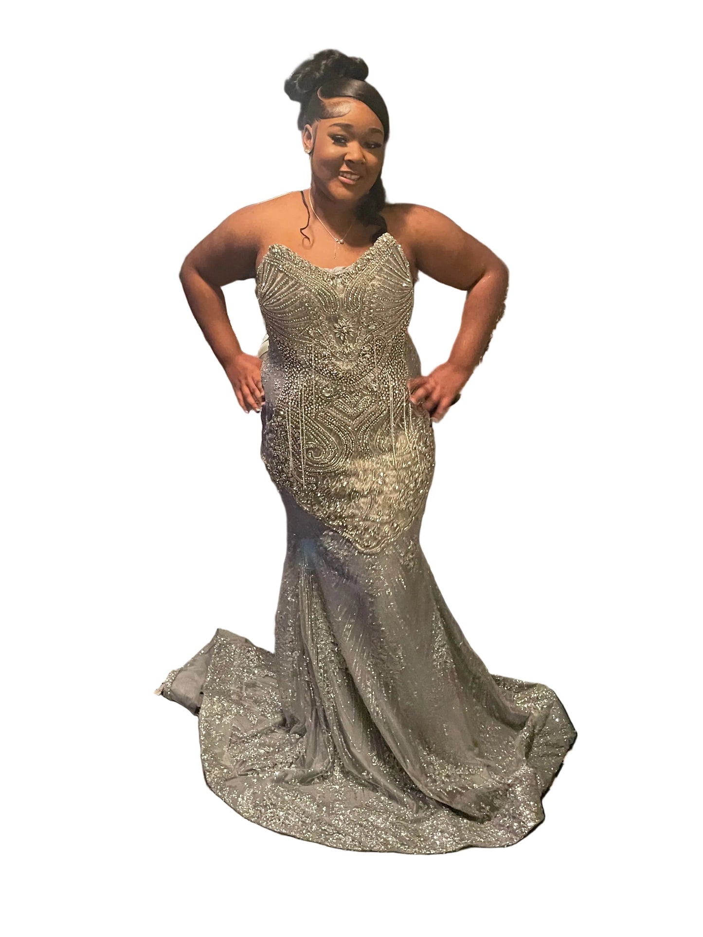 Silver Corset Gown